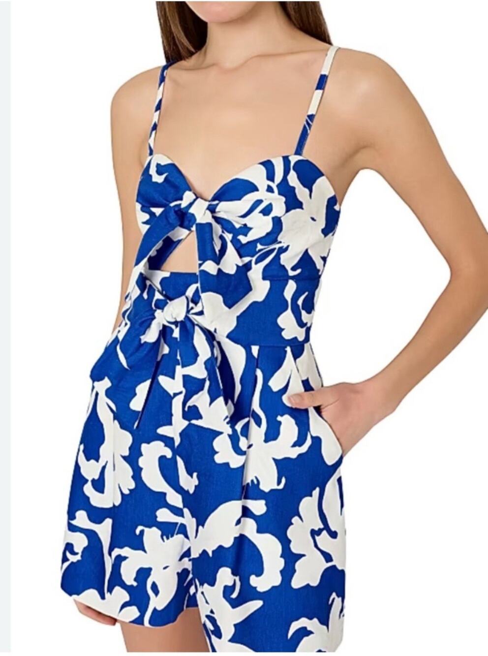 Milly Cabana Jumpsuit Romper Shorts Sz Small
